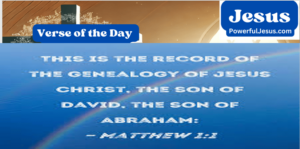 Verse of the Day — Matthew 1 1 [Meaning & 5 Takeaways]