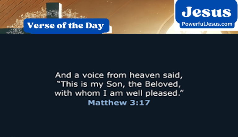 Verse of the Day — Matthew 3:17 [Meaning & 5 Takeaways]